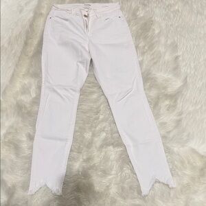 Frame Denim Women's Straight Leg Jeans in White
